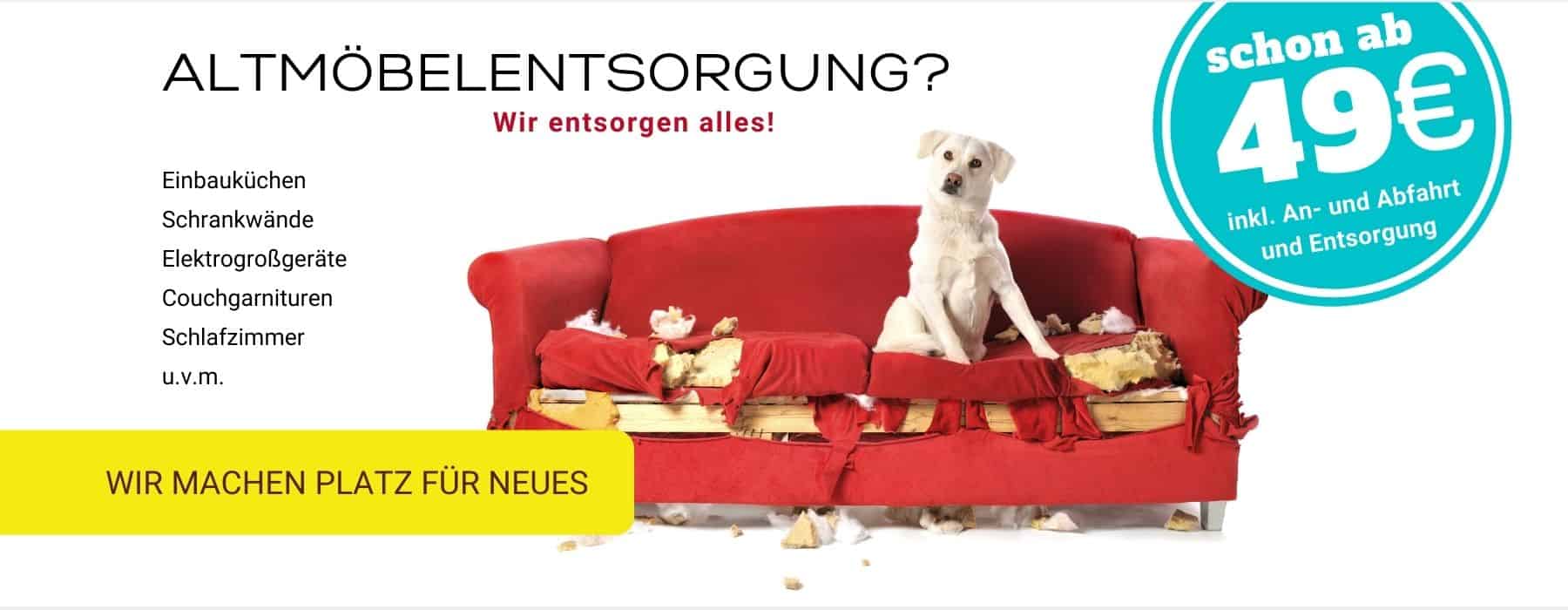 Altmöbelentsorgung Sperrmüll entsorgen