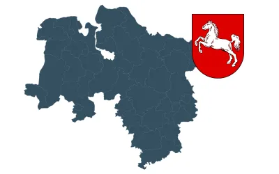 Karte Beräumfix Niederlassung Niedersachsen