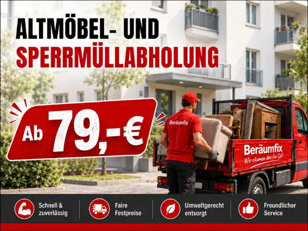 Altmöbelentsorgung und Sperrmüll abholen